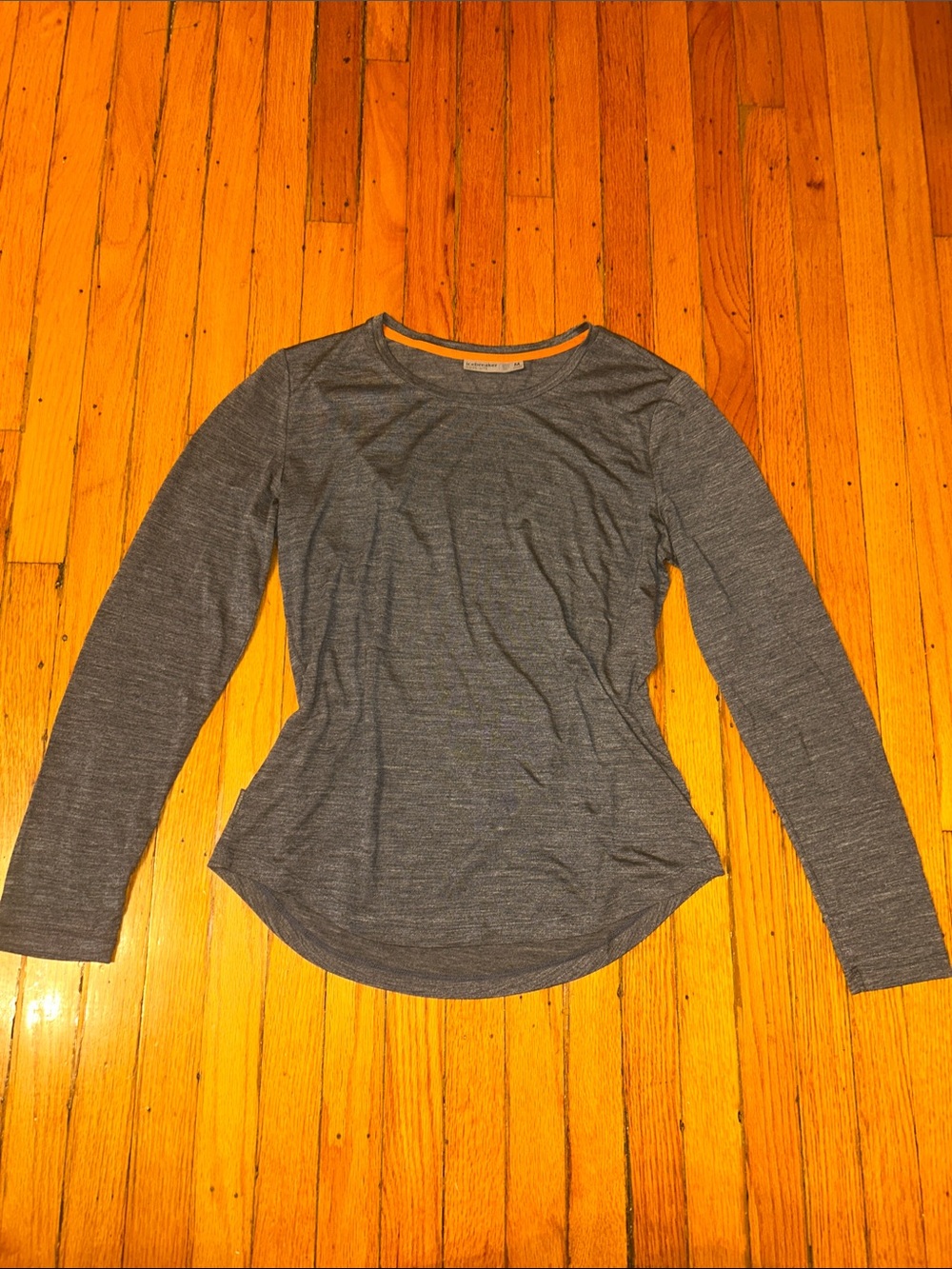 Icebreaker Cool-Lite Merino Blend Long Sleeve Shirt Medium dark grey